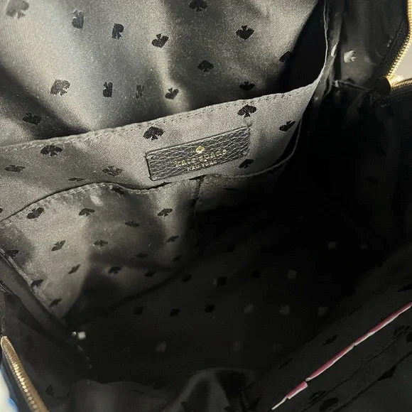 Kate Spade Dark Leather Backpack - Picture 7 of 9